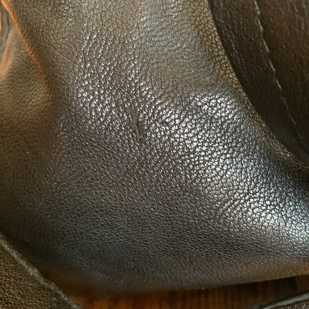 Fossil Becca Crossbody Satchel Bag Leather Black Brass crossbody Handbag - Picture 12 of 12